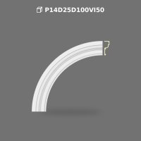Poliüretan 60x660 mm Kavisli Yuvarlak Kemer Söve Modeli