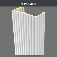 25x50x240 cm Yivli Poliüretan Pilaster Sütun Dekoru – P505050