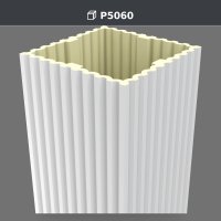 60x60x240 cm Yivli Pilaster Sütun Poliüretan dekorasyon malzemesi – P5060