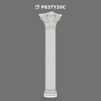 360x2790 mm Dairesel Poliüretan Tam Sütun Tasarımı