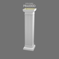 P84000D Poliüretan Kısa Roma Sütunlar Pilaster Kısa Roma Sütun