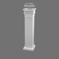 P84000I Poliüretan Kısa Roma Sütunlar Pilaster Kısa Roma Sütun