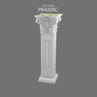 P84005C Poliüretan Kısa Roma Sütunlar Pilaster Kısa Roma Sütun
