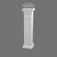 P84005D Poliüretan Kısa Roma Sütunlar Pilaster Kısa Roma Sütun