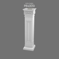 P84005I Poliüretan Kısa Roma Sütunlar Pilaster Kısa Roma Sütun